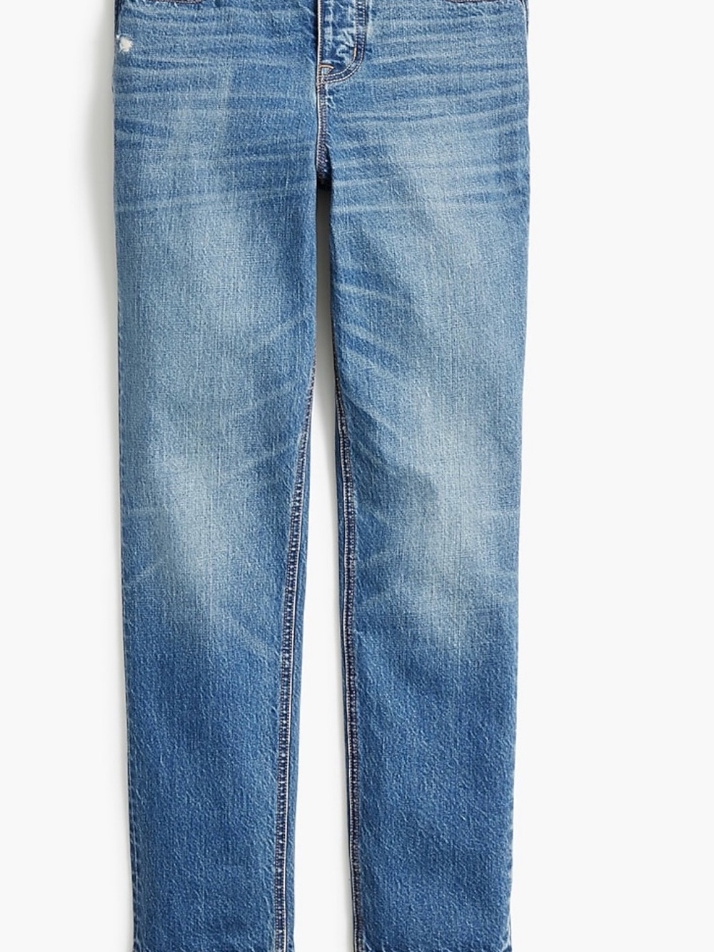 J. Crew Factory High-Rise Straight Leg Premium Edition in Fleur Wash Jeans